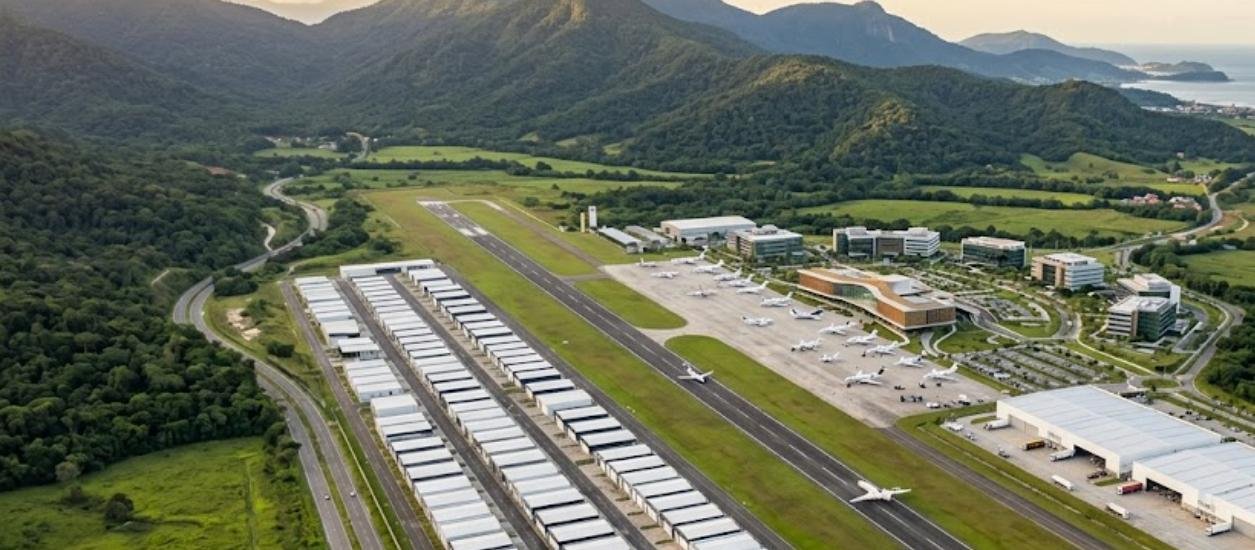 AeroPark Camboriú: aeroporto executivo, hangares e parque tecnológico em Camboriú SC