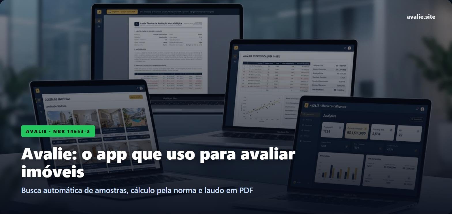 Arquiteto usando o app Avalie para avaliação de imóveis conforme a NBR 14653