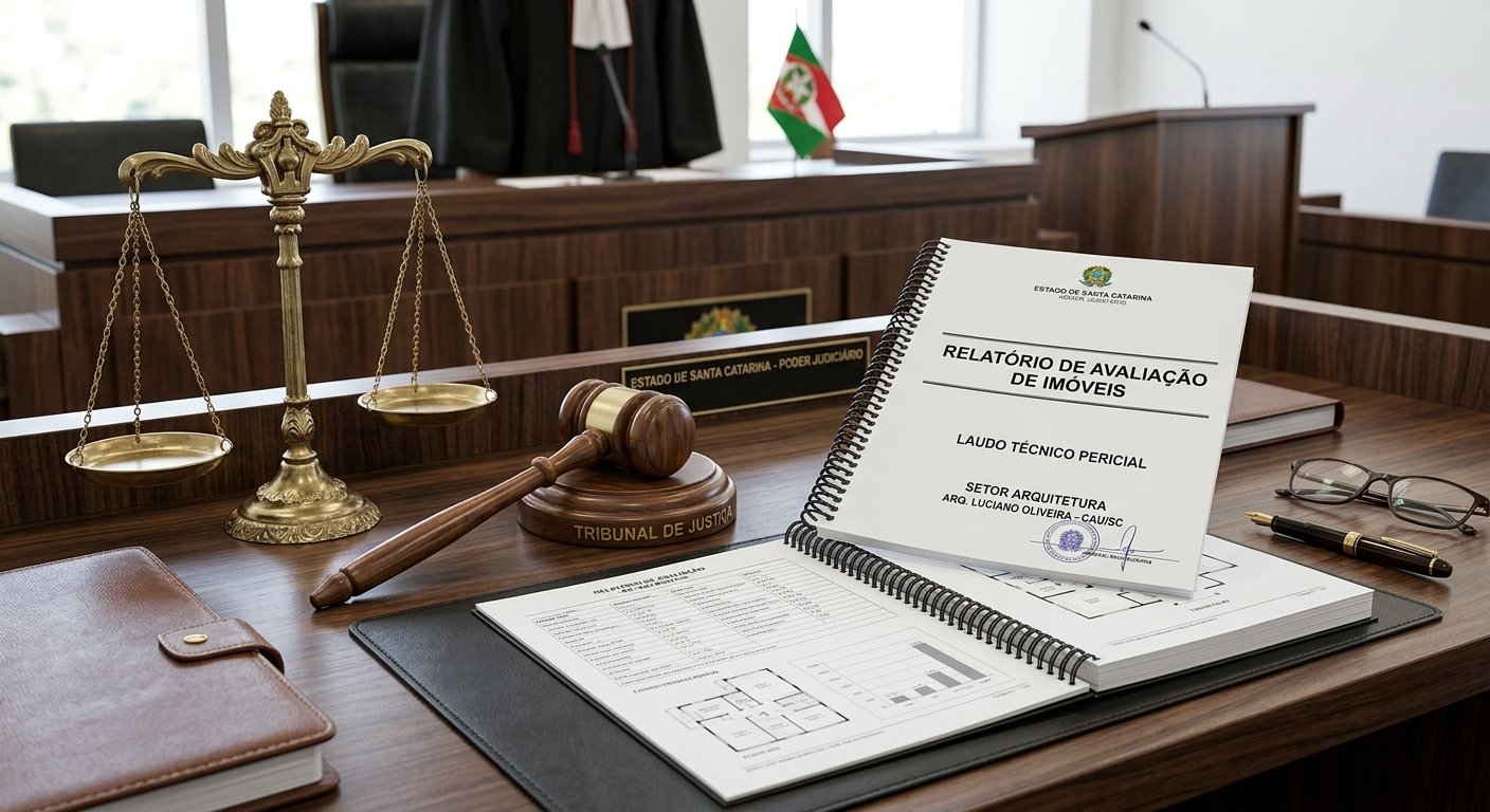 Laudo pericial de avaliação de imóveis utilizado em processo judicial