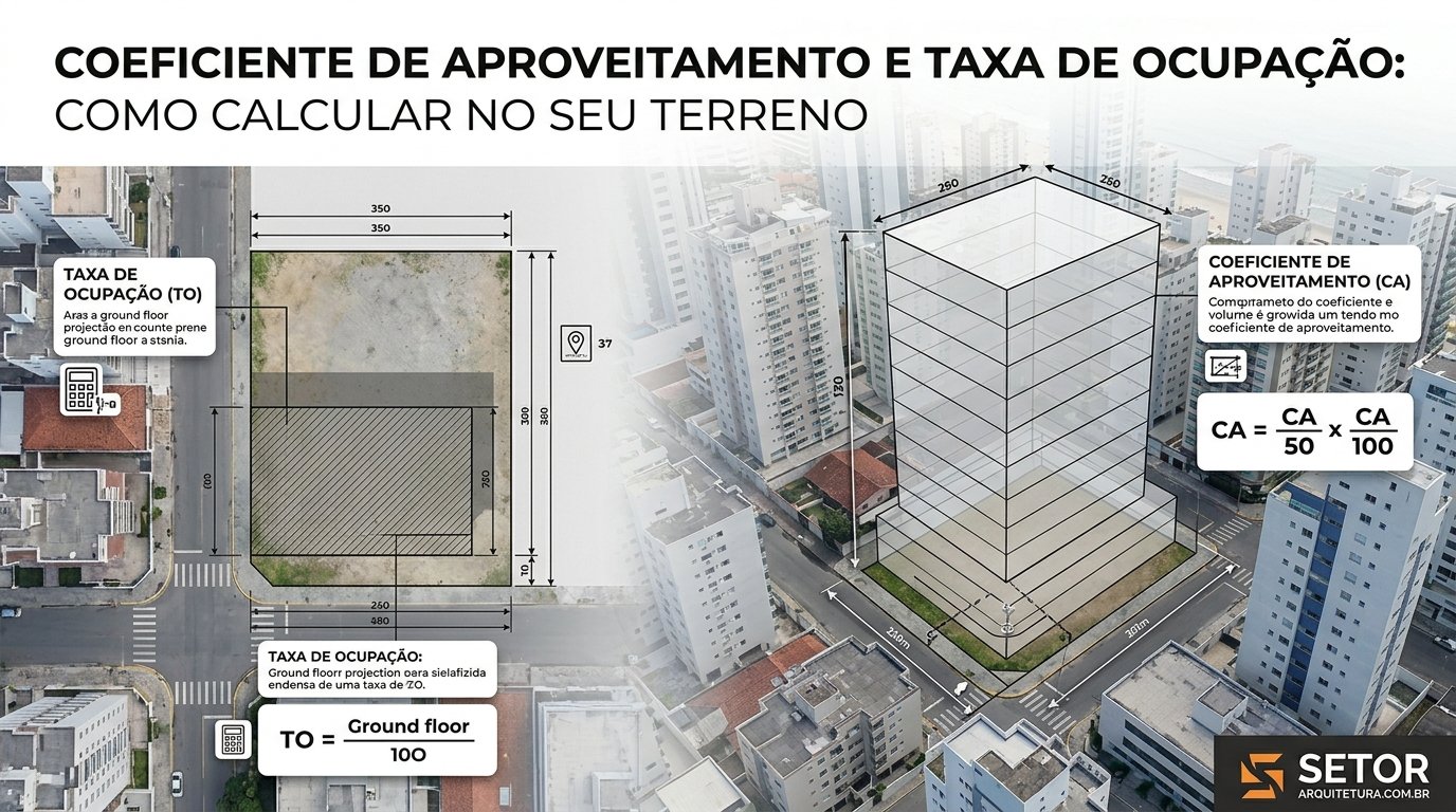 Coeficiente de Aproveitamento e Taxa de Ocupação: Como Calcular no Seu Terreno