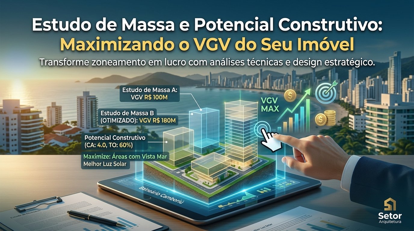 Estudo de Massa e Potencial Construtivo: Maximizando o VGV do Seu Imóvel