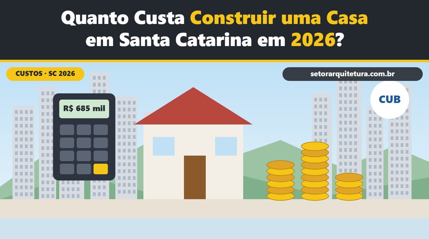 Quanto custa construir uma casa em Santa Catarina em 2026? - Setor Arquitetura