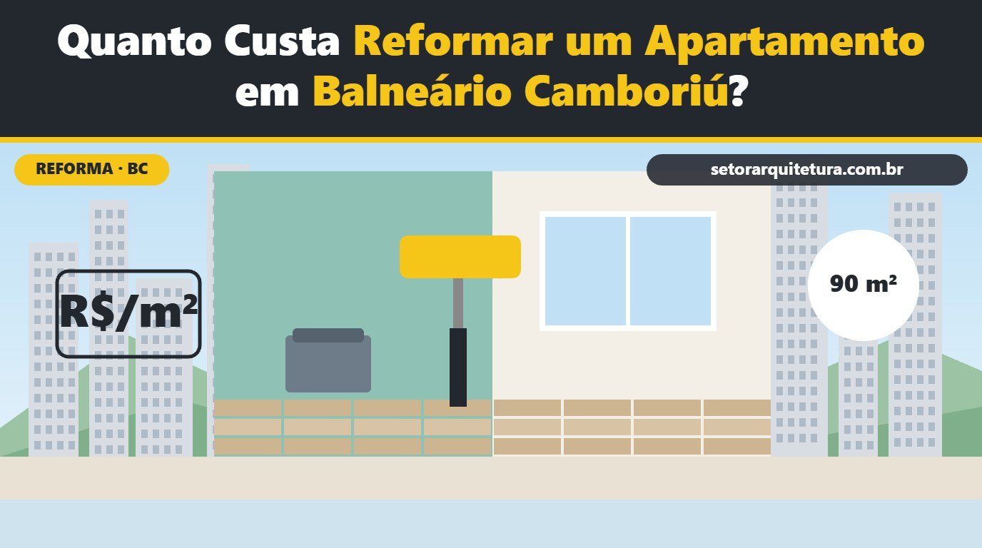 Quanto custa reformar um apartamento em Balneário Camboriú? - Setor Arquitetura