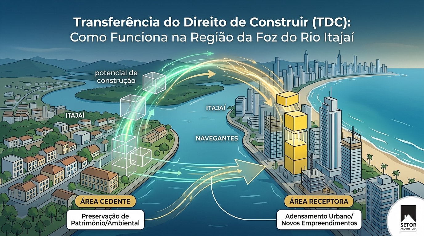 Transferência do Direito de Construir (TDC): Como Funciona na Foz do Rio Itajaí